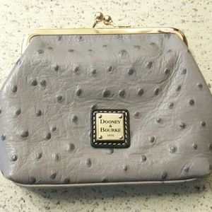 Dooney & Bourke (Ash) Ostrich Leather Coin Case